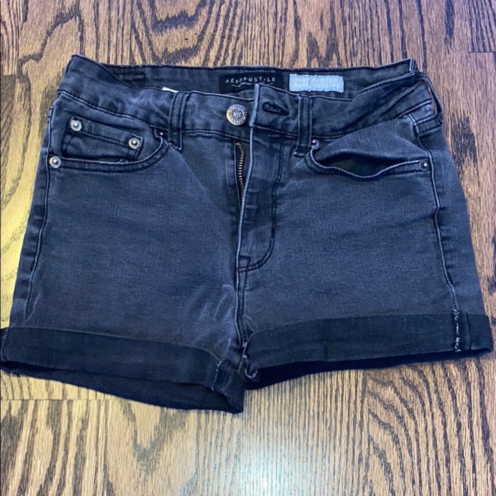 Black High Waisted Shorts
